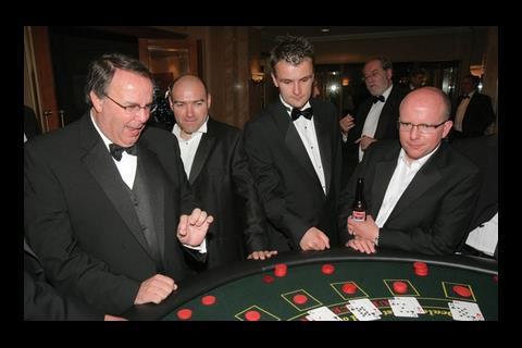 Guests enjoyed casino games after the awards